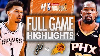 San Antonio Spurs vs Phoenix Suns - Full Game Highlights | December 3, 2024 Emirates NBA Cup