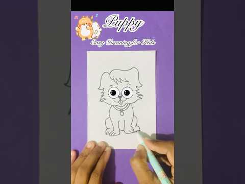 Puppy Drawing & 🎨 | Letter P Drawing & Coloring For Kids | ABCD | Puppy 🐶 Easy Drawing