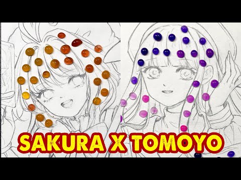 Drawing Sakura & Tomoyo from Cardcaptor Sakura | Huta Chan