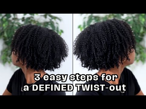 YOU are going to master a DEFINED TWIST-OUT !! | 3 easy steps | Natural Hair | two strand twist |