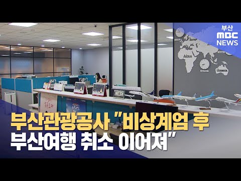 부산관광공사 "비상계엄 이후 부산여행 취소 이어져" (2024-12-19,목/뉴스데스크/부산MBC)