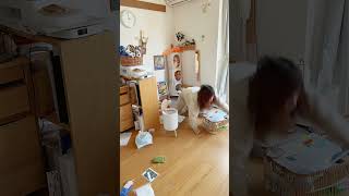 フォロワーが減る動画#片付け動画 #子供のいる暮らし #汚部屋 #収納 #ビフォーアフター#シンママ ちなみにこの時に出た古着を売ったら¥3,700になったのでご飯食べに行きました🫶