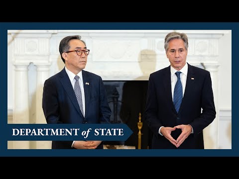 Secretary Blinken meets with Republic of Korea Minister of Foreign Affairs Cho Tae-yul