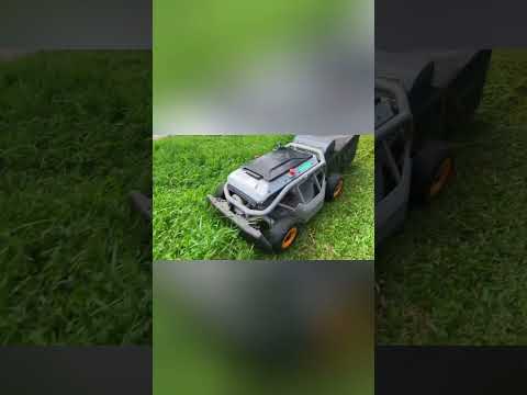 Mowrator S1 RC Lawn Mowing Before and After #lawnmower #rcmower #lawncare