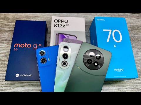 Oppo K12x 5g vs Moto G45 5g vs Realme Narzo 70x 5g - Comparison 🔥 | Flipkart Sale Discount | Gaming