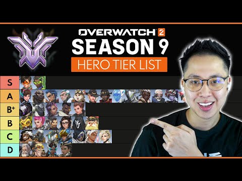 Overwatch 2 - SEASON 9 Hero Tier List (UPDATED Hotfix Patch)