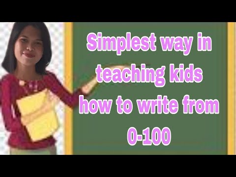 Simplest way how to teach kids in writing 0-100/You should try this