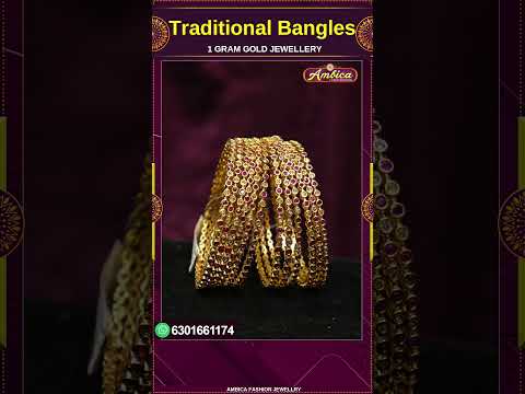 #Shorts Traditional  Bangles Collections 1 Gram Gold Jewellery