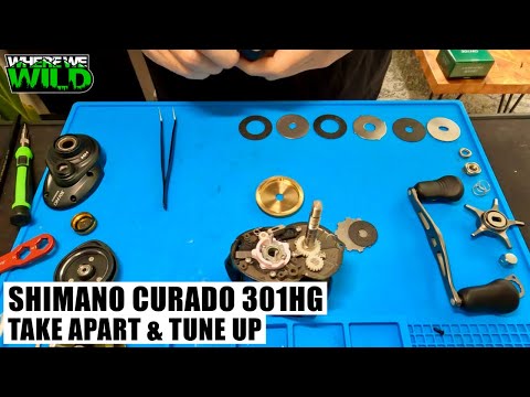 SHIMANO CURADO 301HG - Take Apart & Tune Up - Fishing Reel Maintenance