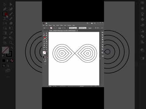 Create N + Infinity Logo in adobe Illustrator | logo design tutorial