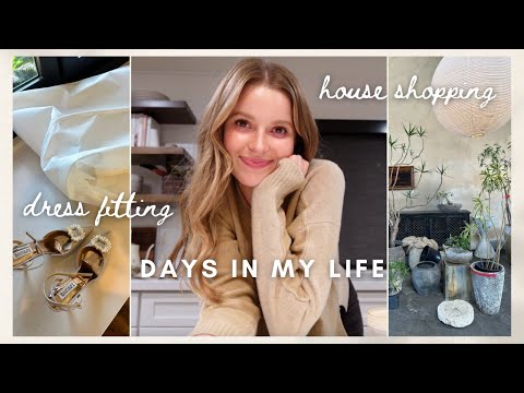 VLOG: my first dress fitting, going to LA, furniture shopping + home updates