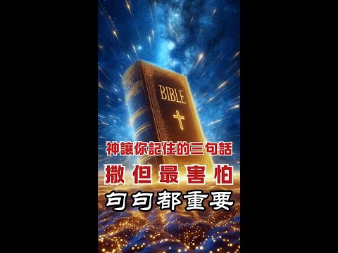 🔔分享聖經 |完整版 1分鐘觀看，神讓你記住的三句話撒但最害怕，句句都重要  #分享聖經 #中國人在海外 #海外華人 #聖經故事 #中国人在加拿大 #中国人在英国