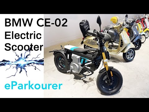 BMW CE 02 eParkourer Electric Scooter Walk Around