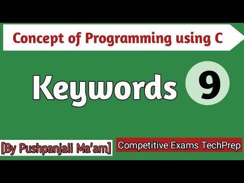 Lec - 2.5 Keywords in C programming in Hindi