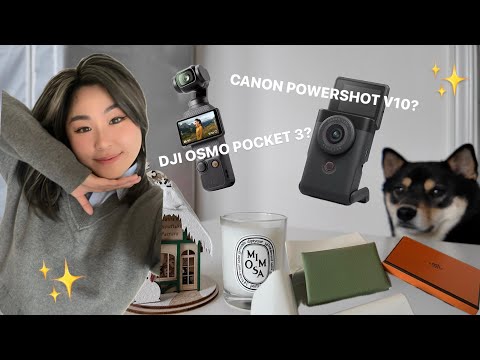 💎UNBOXING: Dji Osmo Pocket 3 or Canon Powershot V10? new year GRWM 🍊 Hermès calvi duo 🥑