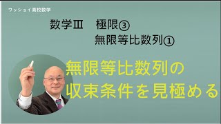 【数学Ⅲ　極限③　無限等比数列①】収束条件を見極める