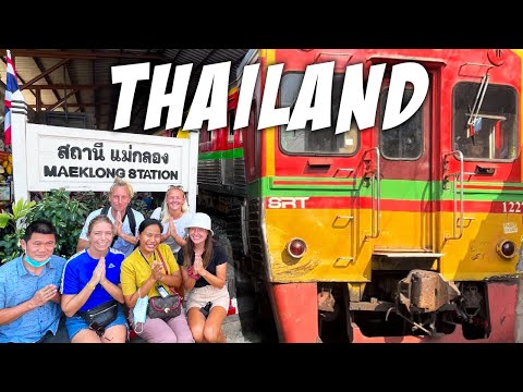 We Visited The Most Famous Train Market In Thailand 🇹🇭