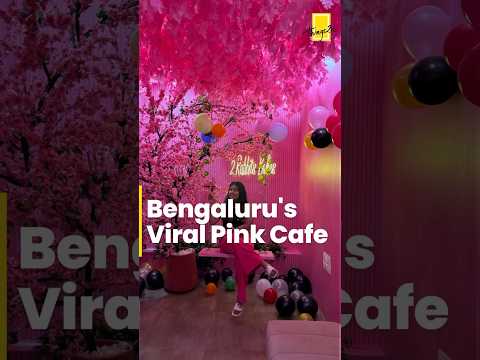 What are you waiting for ? Visit this viral pink cafe now💕#bengaluru #viralplace #shorts #trending