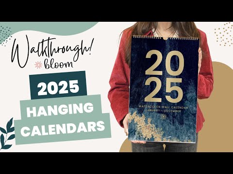 2025 Hanging Calendars - bloom Daily Planners ®