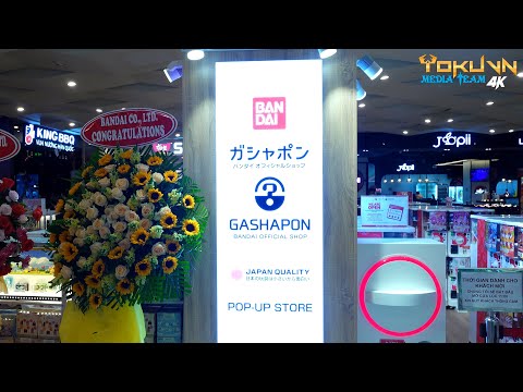 [Đặc biệt] Trải nghiệm POP UP STORE Gashapon BANDAI Official Shop tại SC Vivo City. (4k)