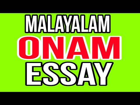 Malayalam Onam celebration paragraph writing / Worksheet