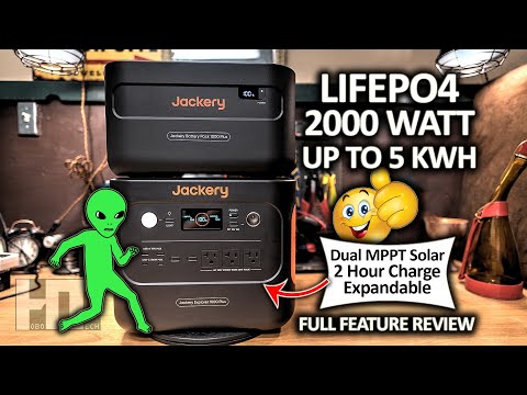 Jackery 1000 Plus 2000w LiFePO4 Modular UPS Solar Generator Power Station Review