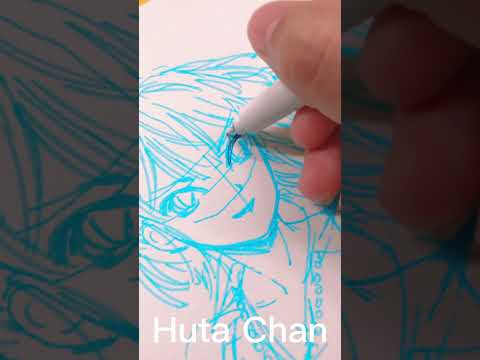 Magic Brush - holbein マクソン 絵画 布 型紙 下書き #shorts #hutachan #onepunchman #fubuki