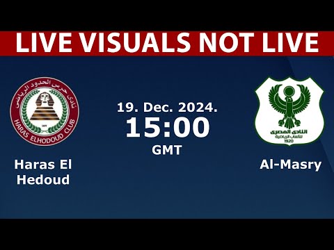 ⚽ Haras El Hodood vs Al Masry LIVE | Egyptian Premier League