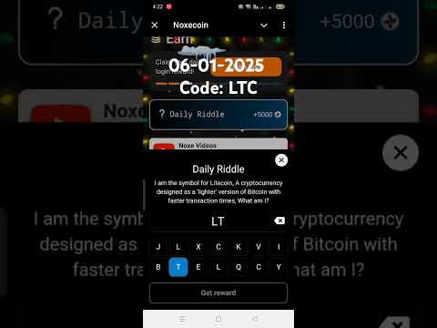 Noxecoin daily code 06-01-2025 #noxecoincode