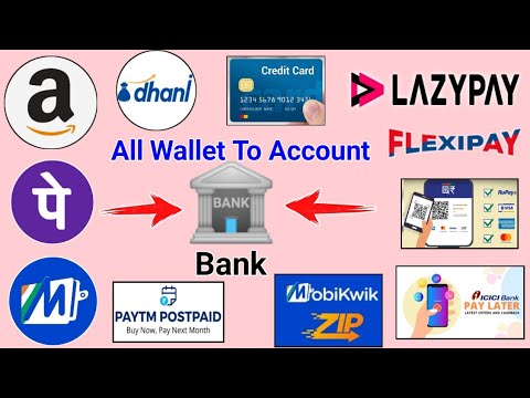 All Wallets (Amazon)/Pay Laters/ Credit cards, Virtual Cards Balance Transfer To Bank Account