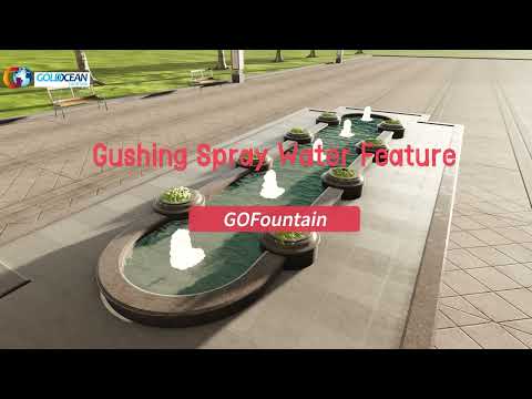 Water Feature Fountain: Gushing Spray Fountain