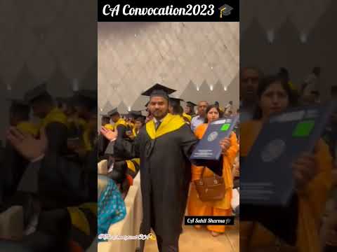 CA Convocation2023 🎓| CA Sahil Sharma✨ Proud moment #camotivation #caexams