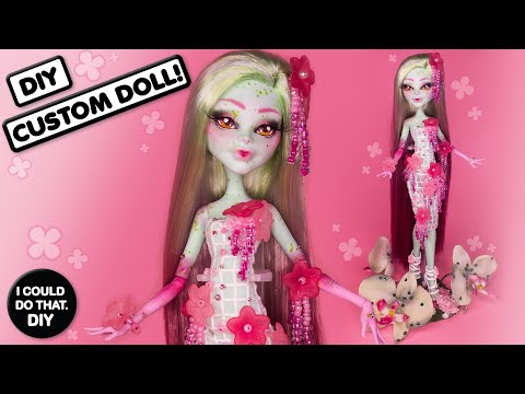 Custom Doll Repaint: 🌸 Springtime Amanita Nightshade 🌸 - Monster High Custom!!!