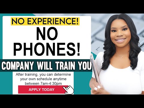 📵 Non-Phone Work From Home Job: No Experience Friendly | Typing & Non-Voice | Flexible Schedule