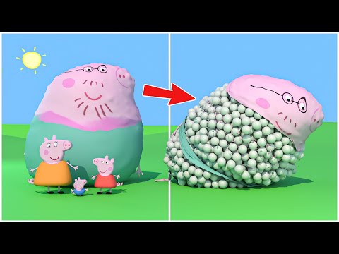 Peppa Pig vs 1000KG Weight experiment 😄 NOT FOR KIDS!!! V2