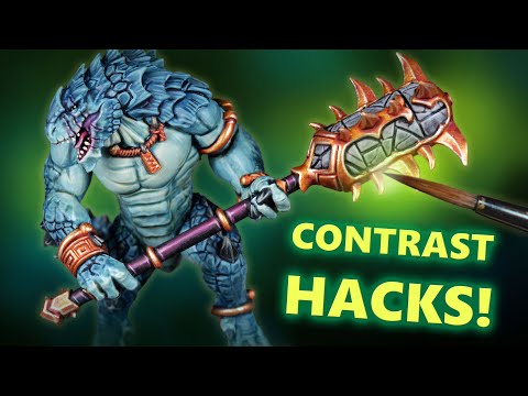 Contrast Hacks! Painting A Kroxigor for Warhammer Age of Sigmar | Seraphon Tutorial