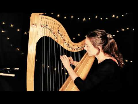 The Angel Gabriel - easy Christmas Celtic lever harp solo (sheet music available!)