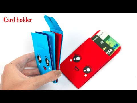 How to make credit card holder -  DIY Credit/debit card - Gift card holder