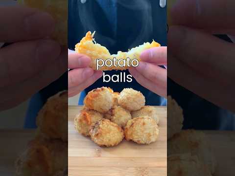 🥔 Pillowy potato balls #shorts #potatoballs #potato #airfryer #easyrecipe #cooking #snacks