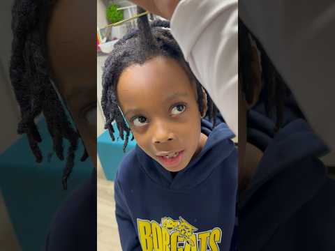 I #cut #his #dreadlocks #hairtransformation #socute #naturalhair #part2 #bigchop