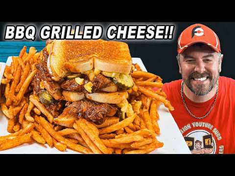 LaBo's "El Jefe" Triple BBQ Pork Macaroni and Grilled Cheese Sandwich Challenge!!