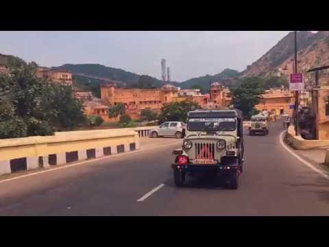 米米瘋 India jaipur Amber Fort~Down the mountain take the jeep landscape 安伯堡吉普車下山