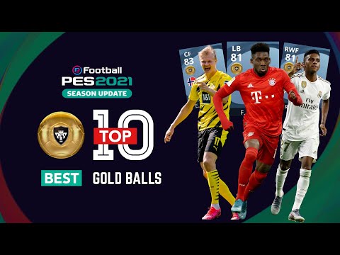 TOP 10 BEST GOLD BALL PLAYERS IN PES 2021 MOBILE