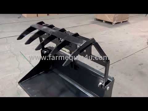 Hangzhou SanSen Farm Machinery skid steer hitch grapple bucket 1.2m