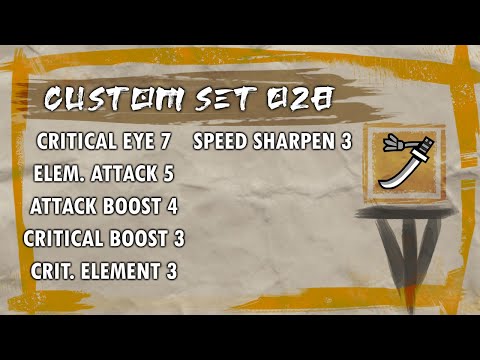 Custom Armor Set 028 - Crit. Element Longsword