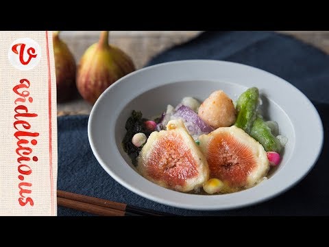 今が旬！紅葉おろしでさっぱりといただく無花果の揚げ出し｜How to make Deep-fried Fig in Japanese Soup Stock