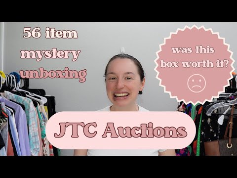 JTC Auctions 56 Piece Clothing Mystery Box To Resell On Poshmark and Ebay | Was This Box a Fail?