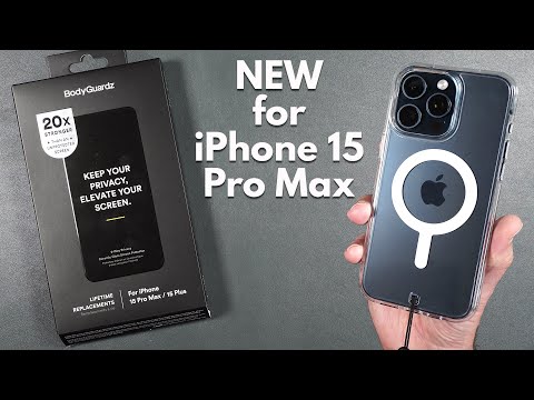 iPhone 15 Pro Max BODYGUARDZ Accent Case & Tempered Glass  - Drop & Scratch Test