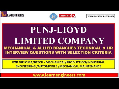 PUNJ LIOYD LIMITED COMPANY TECHNICAL AND HR INTERVIEW WITH SELECTION CRITERIA || INTERVIEW ||