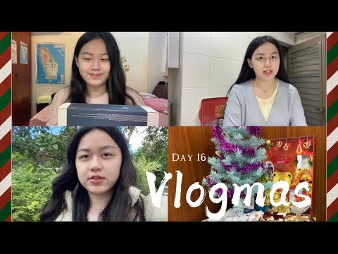 Vlogmas 16🎄| 2023手帳開箱、回母校找老師、第一次煮菜